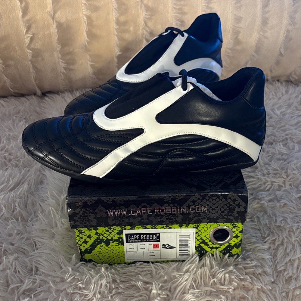 Cape Robbin Black and White Athletic Shoes
